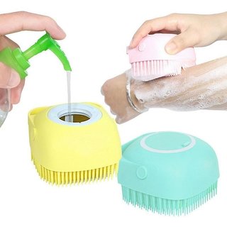 right trders silicone shampoo dispenser cum brushl