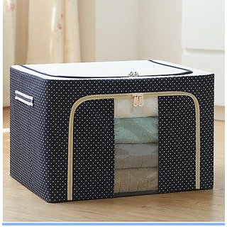 Right trders  66L Folding Storage Box  Fabric Foldable Wardrobe Organizer, Storage Boxe - Home Improvement | Buy online on ZillyBuy