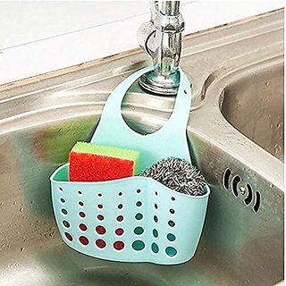 right traders Kitchen Bathroom Sponge Soap Water Draining Hanging Plastic Holder Organizer (1 Pc) - Home Improvement | Buy online on ZillyBuy
