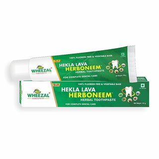 wheezal hekla lava herboneem tooth paste pack of 4 