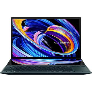 Asus Zenbook Duo 14 (2021) Touch Panel Core I5 11Th Gen - (16 Gb/512 Gb Ssd/Windows 11 Home/2 Gb Graphics) Ux482Eg-Ka521Ws Thin And Light Laptop(14 Inch, Celestial Blue, 1.62 Kg, With Ms Office)