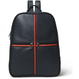 matrice laptop backpack bag with blue red faux vegan leather ne s 0789 bluered 