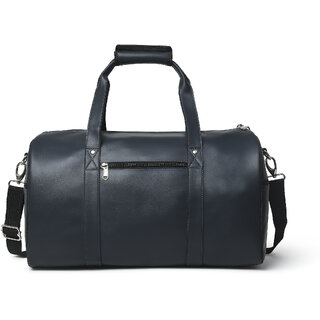 matrice duffle bag with blue faux vegan leather ne s 0796 blue 