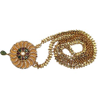 S L GOLD Micro Plated Shruti Doller Chain N26