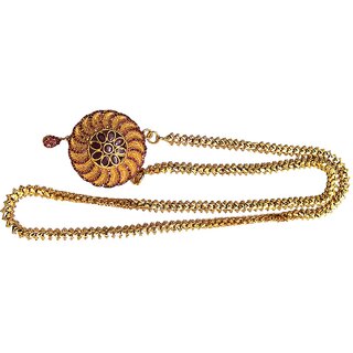 S L GOLD Micro Plated Ileana Doller Chain N25