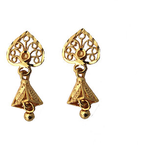 S L GOLD 1 Gram Micro Plated New gold Design Earring - Earrings | Buy online on ZillyBuy