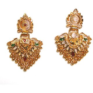 S L GOLD 1 Gram Micro Plated Enamel Earring - Earrings | Buy online on ZillyBuy
