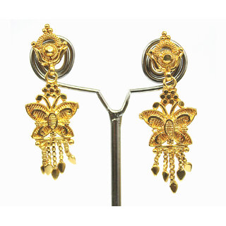 S L Gold 1 Gram Micro Plated Butterfly Design Earring - Earrings | Buy online on ZillyBuy