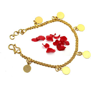 S L GOLD 1 Gram Micro Plated Bracelet D10 - Bangles & Bracelets | Buy online on ZillyBuy