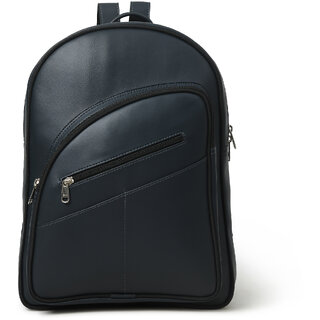 matrice laptop backpack bag with blue faux vegan leather ne s 0803 blue 