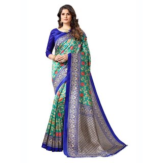 SVB Saree Green Colour Art Silk Printed Saree - Sarees | Buy online on ZillyBuy