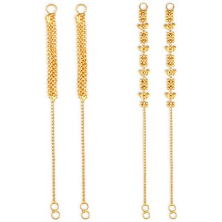 1gram gold Plated Kanchain Ear chain earcuff Ear to Ear Combo for Women & Girls - Earrings | Buy online on ZillyBuy