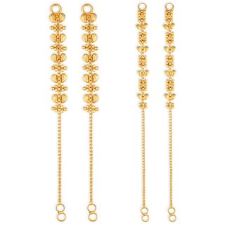 1gram gold Plated Kanchain Ear chain earcuff Ear to Ear Combo for Women & Girls - Earrings | Buy online on ZillyBuy