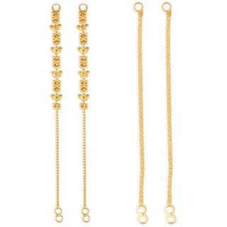 1gram gold Plated Kanchain Ear chain earcuff Ear to Ear Combo for Women & Girls - Earrings | Buy online on ZillyBuy