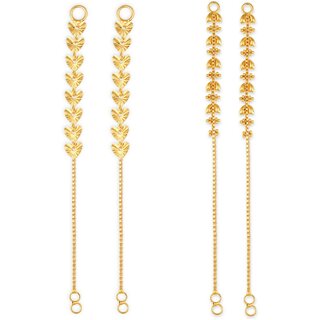 1gram gold Plated Kanchain Ear chain earcuff Ear to Ear Combo for Women & Girls - Earrings | Buy online on ZillyBuy