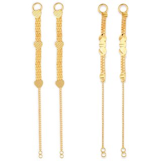 1gram gold Plated Kanchain Ear chain earcuff Ear to Ear Combo for Women & Girls - Earrings | Buy online on ZillyBuy