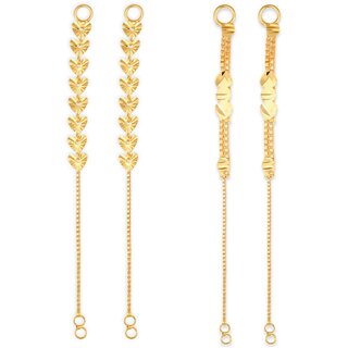 1gram gold Plated Kanchain Ear chain earcuff Ear to Ear Combo for Women & Girls - Earrings | Buy online on ZillyBuy