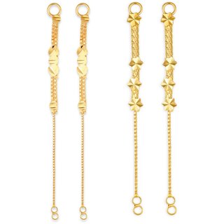 1gram gold Plated Kanchain Ear chain earcuff Ear to Ear Combo for Women & Girls - Earrings | Buy online on ZillyBuy