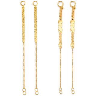 1gram gold Plated Kanchain Ear chain earcuff Ear to Ear Combo for Women & Girls - Earrings | Buy online on ZillyBuy