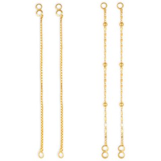 1gram gold Plated Kanchain Ear chain earcuff Ear to Ear Combo for Women & Girls - Earrings | Buy online on ZillyBuy