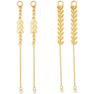 1gram gold Plated Kanchain Ear chain earcuff Ear to Ear Combo for Women & Girls - Earrings | Buy online on ZillyBuy