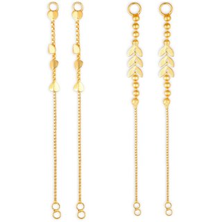 1gram gold Plated Kanchain Ear chain earcuff Ear to Ear Combo for Women & Girls - Earrings | Buy online on ZillyBuy