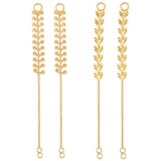 1gram gold Plated Kanchain Ear chain earcuff Ear to Ear Combo for Women & Girls - Earrings | Buy online on ZillyBuy