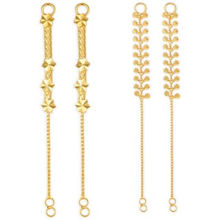 1gram gold Plated Kanchain Ear chain earcuff Ear to Ear Combo for Women & Girls - Earrings | Buy online on ZillyBuy