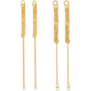 1gram gold Plated Kanchain Ear chain earcuff Ear to Ear Combo for Women & Girls - Earrings | Buy online on ZillyBuy