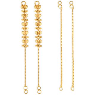 1gram gold Plated Kanchain Ear chain earcuff Ear to Ear Combo for Women & Girls - Earrings | Buy online on ZillyBuy