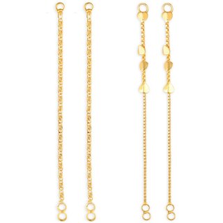 1gram gold Plated Kanchain Ear chain earcuff Ear to Ear Combo for Women & Girls - Earrings | Buy online on ZillyBuy