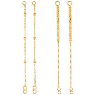 1gram gold Plated Kanchain Ear chain earcuff Ear to Ear Combo for Women & Girls - Earrings | Buy online on ZillyBuy