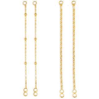 1gram gold Plated Kanchain Ear chain earcuff Ear to Ear Combo for Women & Girls - Earrings | Buy online on ZillyBuy