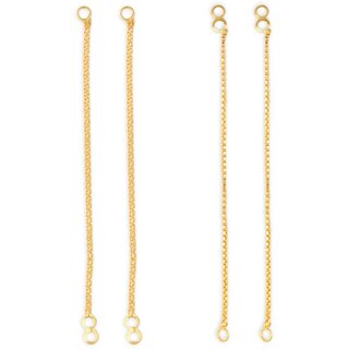 1gram gold Plated Kanchain Ear chain earcuff Ear to Ear Combo for Women & Girls - Earrings | Buy online on ZillyBuy