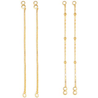 1gram gold Plated Kanchain Ear chain earcuff Ear to Ear Combo for Women & Girls - Earrings | Buy online on ZillyBuy