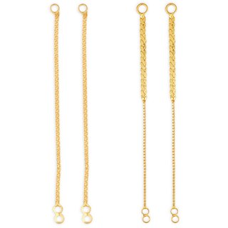 1gram gold Plated Kanchain Ear chain earcuff Ear to Ear Combo for Women & Girls - Earrings | Buy online on ZillyBuy