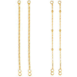 1gram gold Plated Kanchain Ear chain earcuff Ear to Ear Combo for Women & Girls - Earrings | Buy online on ZillyBuy