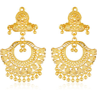 Wedding and Party wear South Screw back Jhumki Earring for Women and Girls -VFJ1458ERG - Earrings | Buy online on ZillyBuy