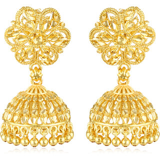 Wedding and Party wear South Screw back Jhumki Earring for Women and Girls -VFJ1458ERG - Earrings | Buy online on ZillyBuy