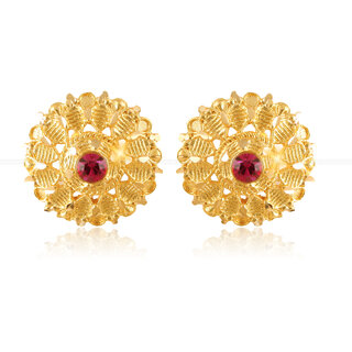 Wedding and Party wear South Screw back Jhumki Earring for Women and Girls -VFJ1458ERG - Earrings | Buy online on ZillyBuy