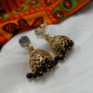 Wedding and Party wear South Screw back Jhumki Earring for Women and Girls -VFJ1458ERG - Earrings | Buy online on ZillyBuy