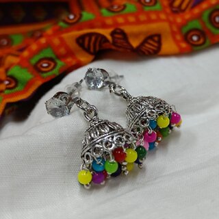 Wedding and Party wear South Screw back Jhumki Earring for Women and Girls -VFJ1458ERG - Earrings | Buy online on ZillyBuy