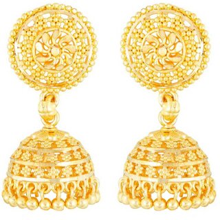 Daisy Flower Gold Plated White Polki studded Earring for Women and Girls- (VFJ1470ERG-WHITE) - Earrings | Buy online on ZillyBuy