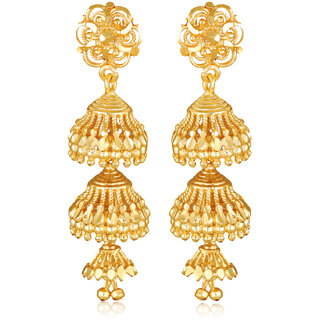 South Screw back alloy Jhumki, Jhumka, Jhumkas Earring for Women and Girls- (VFJ1471ERG) - Earrings | Buy online on ZillyBuy