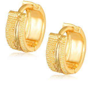 Vighnaharta V Shape alloy Gold plated Bali, Chand Bali Earring for Women and Girls- (VFJ1475ERG) - Earrings | Buy online on ZillyBuy