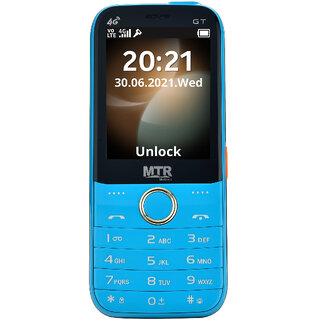 MTR  GT 4G DUAL SIM MOBILE PHONE WITH 2.8 INCH SCREEN, 3000 MAH POWERFUL BATTERY AND LOUD SOUND - Mobile Phone | Buy online on ZillyBuy