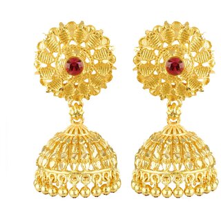 South Screw back Jhumki, Jhumka, Jhumkas, Jhumki Earring for Women and Girls VFJ1500ERG - Earrings | Buy online on ZillyBuy