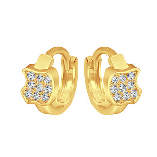 Alloy Gold Plated Bali Hoop Earring Dangle Earring Earring for Women and Girls  [VFJ1549ERG] - Earrings | Buy online on ZillyBuy