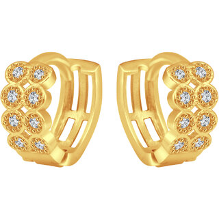Alloy Gold Plated Bali Hoop Earring Dangle Earring Earring for Women and Girls  [VFJ1558ERG] - Earrings | Buy online on ZillyBuy