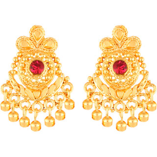 Vighnaharta Shimmering CharmingAlloy Gold CZ dangler studs Earring for Women and Girls [VFJ1825ERG] - Earrings | Buy online on ZillyBuy